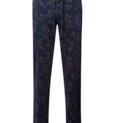 Night And Day Knit Lounge Pant | Navy Ink Leaves 75216-3033